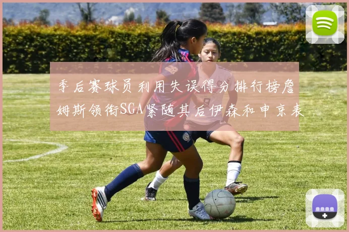 季后赛球员利用失误得分排行榜詹姆斯领衔SGA紧随其后伊森和申京表现不俗